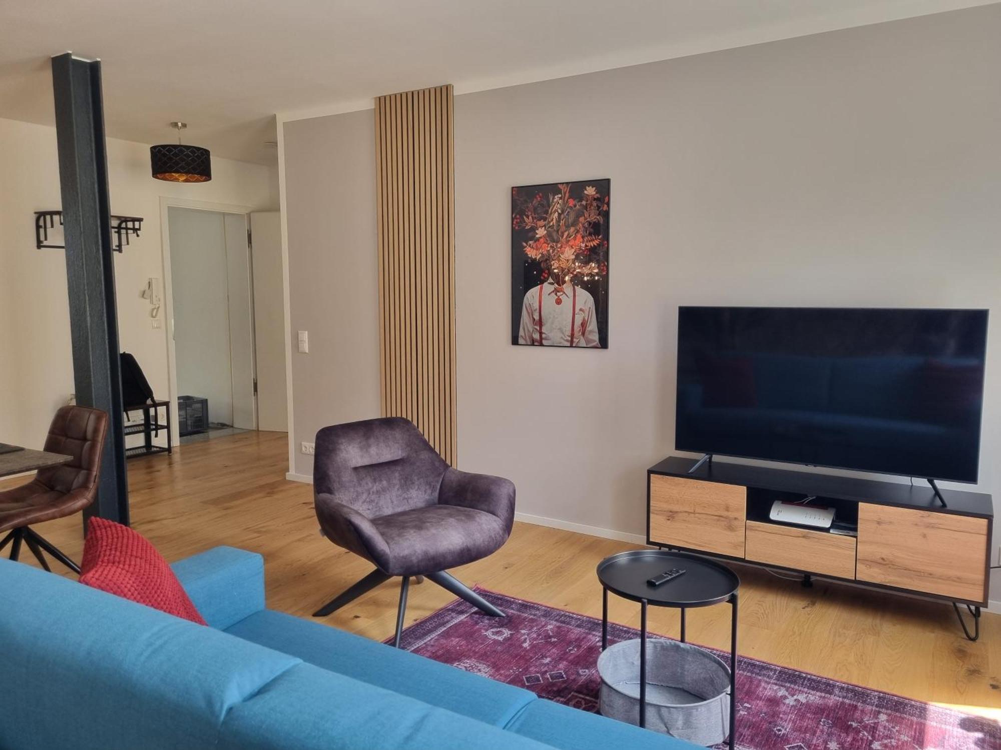 Maremar - Style-Loft Am Ferberturm - 2 Schlafzimmer - Luxus Boxspringbett - Arbeitsplaetze - Highspeed Wlan Gera Luaran gambar